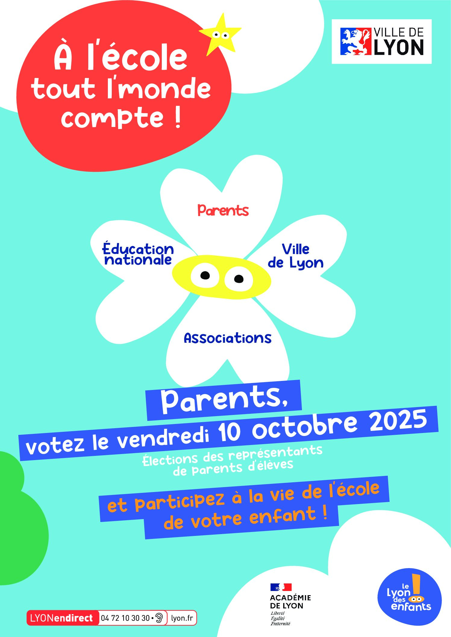 « A l’école tout l’monde compte ! » Élections des représentants des parents d’élèves le 10 octobre 2025